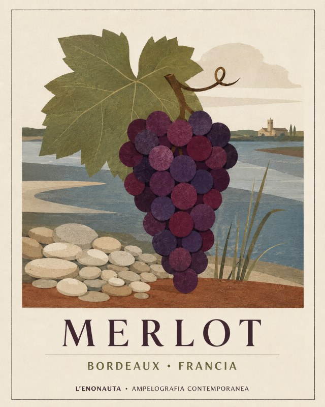 Merlot, tavola di Ampelografia contemporanea
