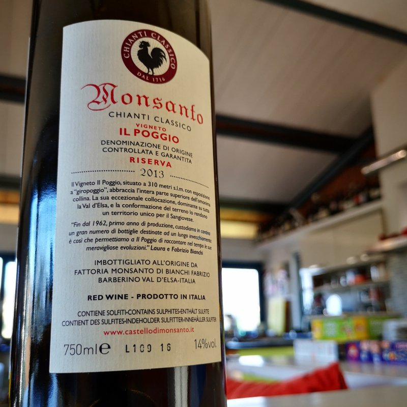 Enonauta/Degustazione di Vino #125 - review - Chianti Classico Riserva 2013 Vigneto Il Poggio - Monsanto | iconico e buono