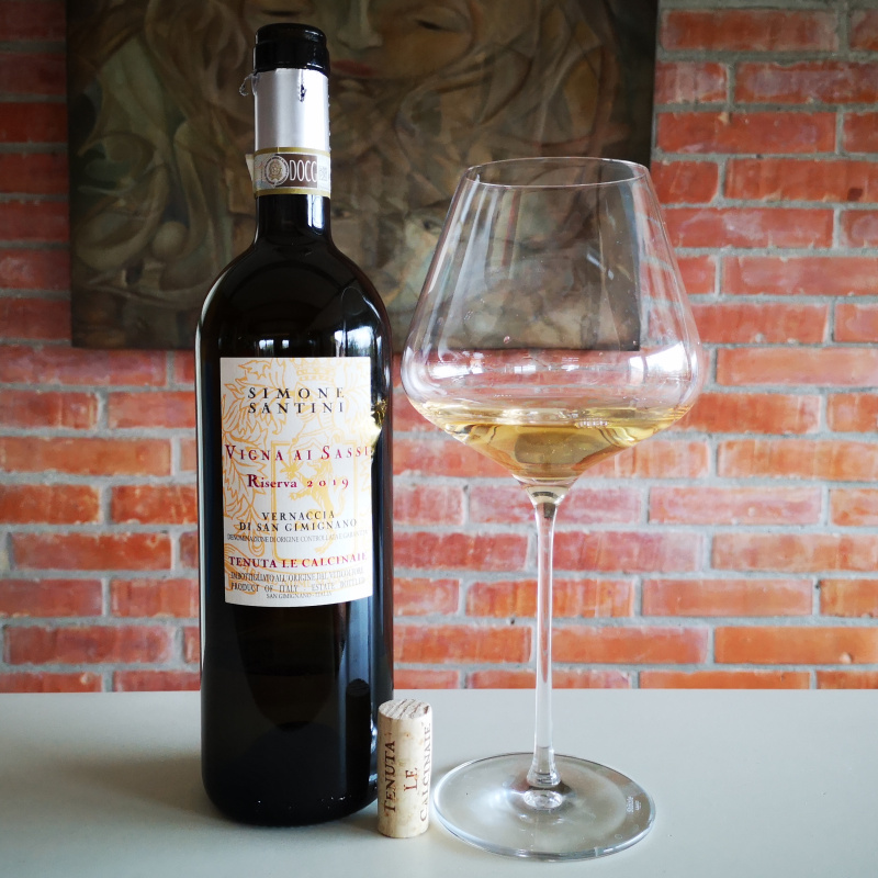 Enonauta/Degustazione di Vino #198 - Vernaccia di San Gimignano Riserva "Vigna ai Sassi" 2019  - Tenuta Le Calcinaie | Vernaccia di spessore