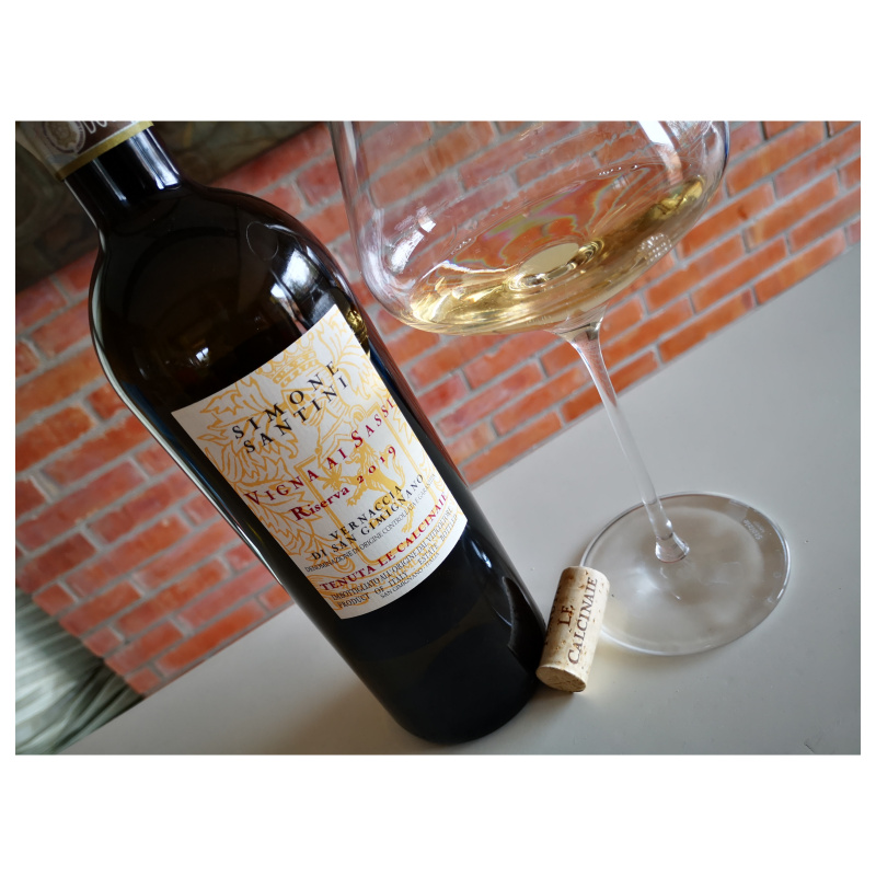 Enonauta/Degustazione di Vino #198 - Vernaccia di San Gimignano Riserva "Vigna ai Sassi" 2019  - Tenuta Le Calcinaie | Vernaccia di spessore