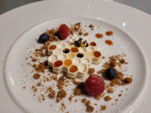 Alveare di panna cotta al rhum