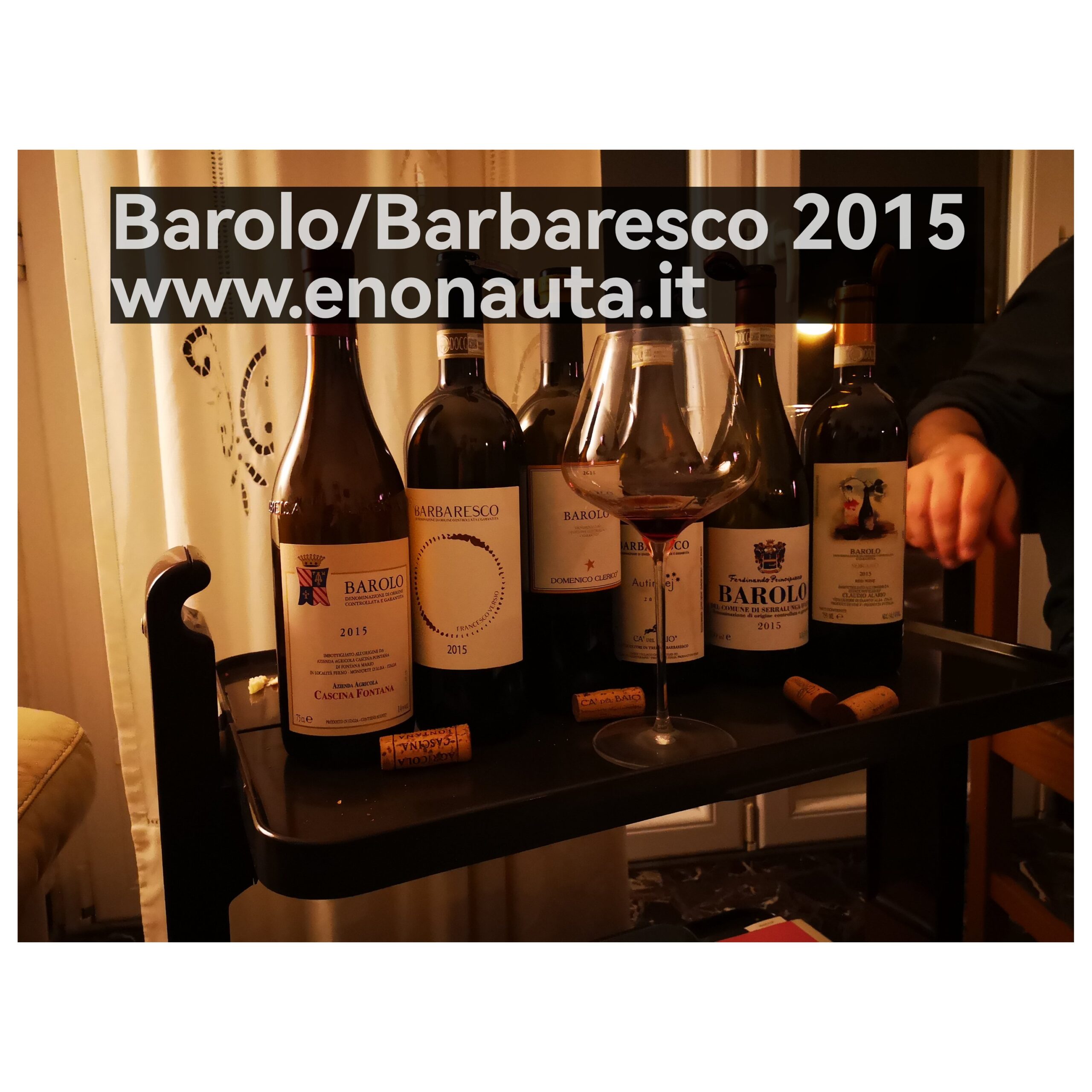 Barolo Sorano - Claudio AlarioBarolo - Domenico Clerico
Barolo - Ferdinando Principiano
Barolo - Cascina Fontana
Barbaresco - Francesco Versio
Barbaresco Autinbej - Ca del Baio