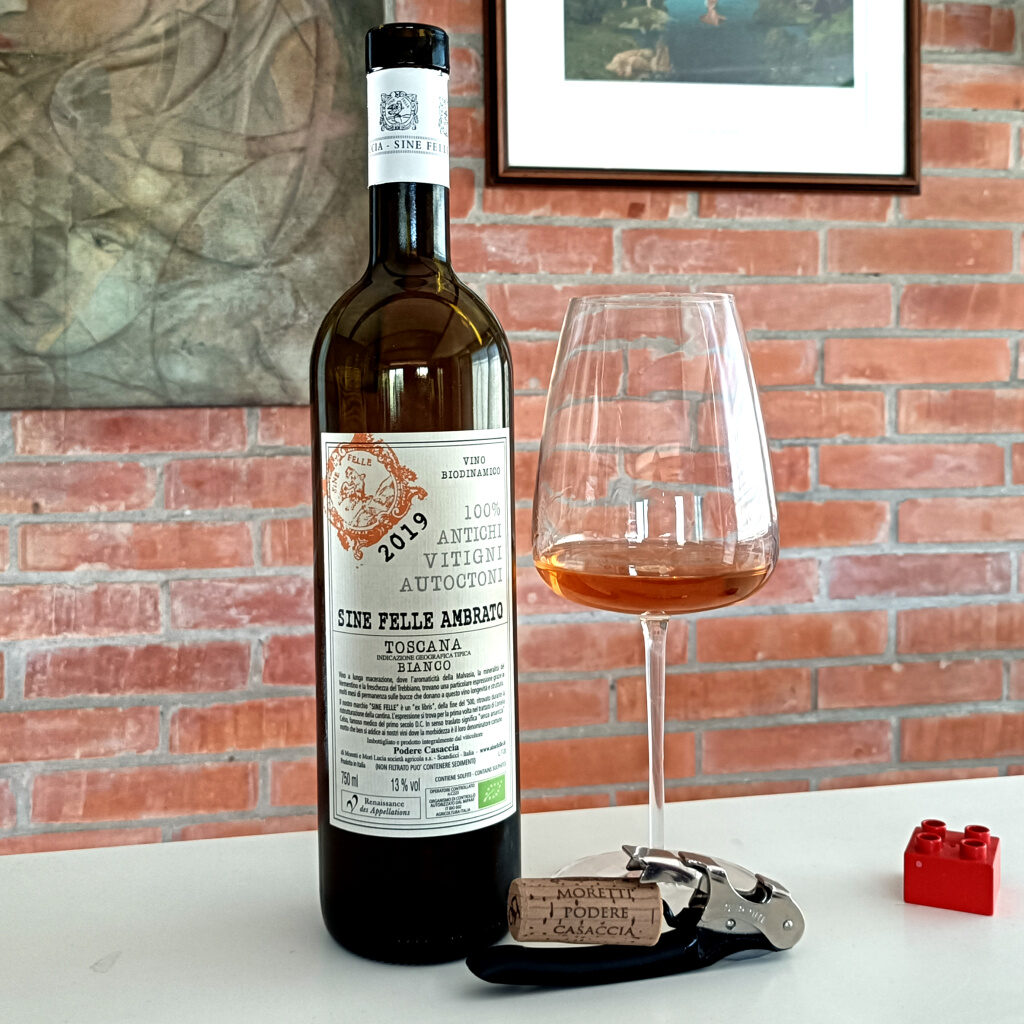 Enonauta/Degustazione di Vino #350 - review - Sine Felle Ambrato 2019 - Moretti Podere Casaccia | Un maceratissimo, un supermacerato