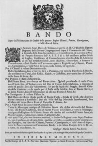 Bando di Cosimo III del 1716