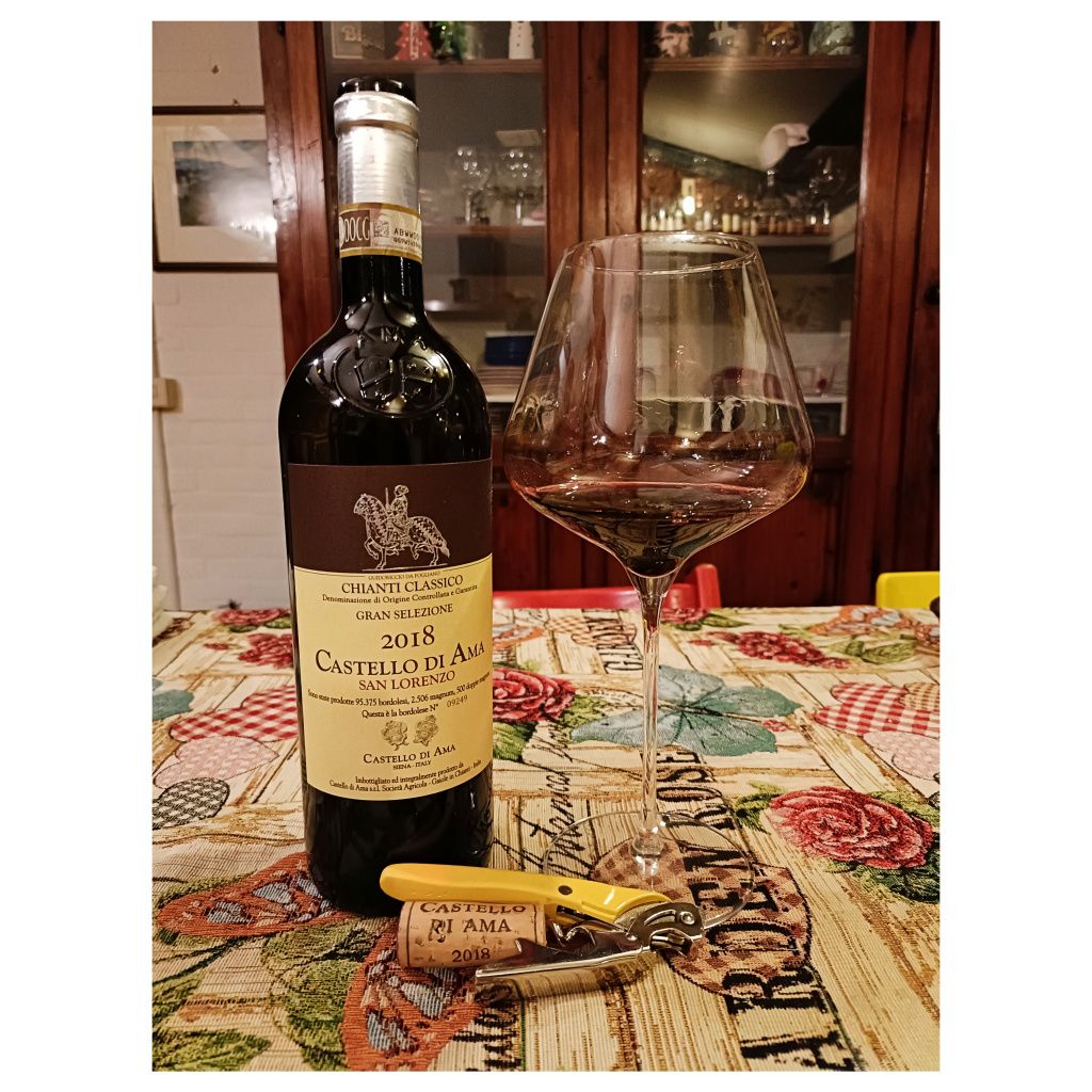 Enonauta/Degustazione di Vino #327 - review - Chianti Classico Gran Selezione San Lorenzo 2018 - Castello di Ama | una delle massime espressioni chiantigiane