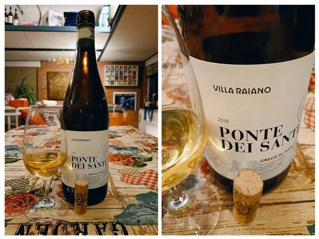 Enonauta/Degustazione di Vino #456 - review - Greco di Tufo "Ponte dei Santi" 2018 - Villa Raiano | Entusiasmante Greco di Tufo