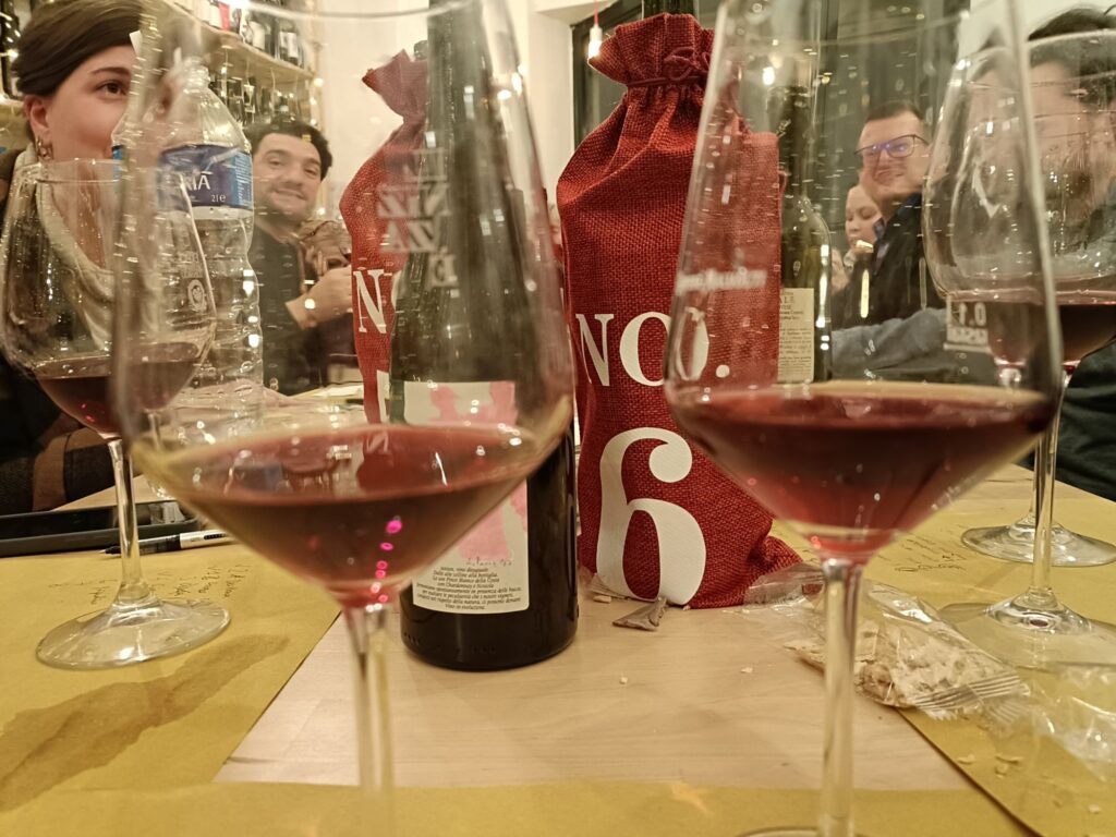 bottiglie in degustazione Mercato Fivi 2026 – Pistoia