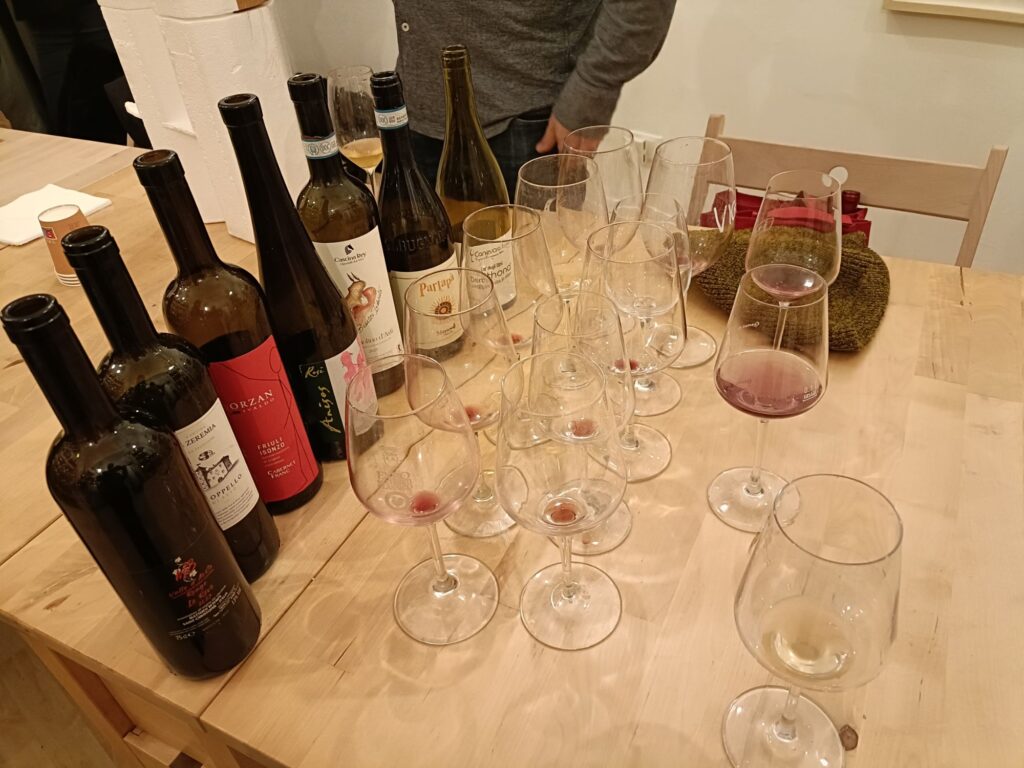bottiglie in degustazione Mercato Fivi 2026 – Pistoia